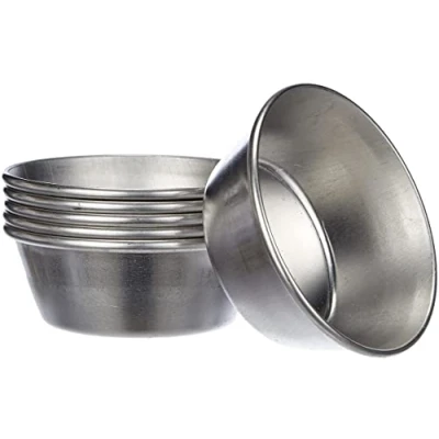 Afbeelding van Set 6 MOLDES Pastel DE NATA Portugues, roestvrij staal, zilver, 17 x 8 4 cm,