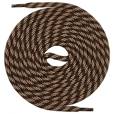 Afbeelding van Mount Swiss© Kwalitatieve veters, rond, veters voor wandelschoenen, extreem duurzaam, ø 4 mm, lengte 70 220 cm, Bruin/Beige