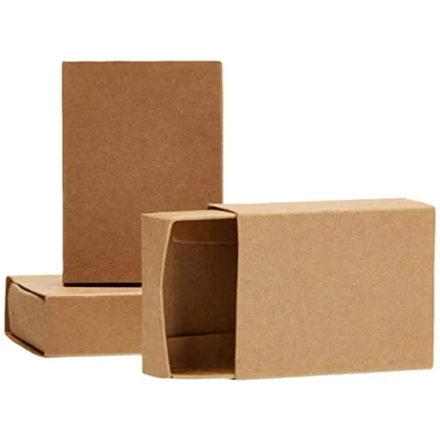 Afbeelding van docrafts Papermania Bare Basics luciferdoosjes van karton, bruin, 2 x 13,47 20,98 cm