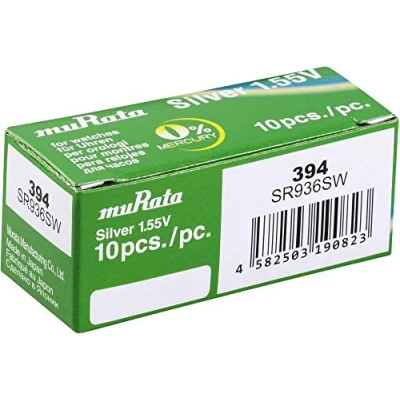 Afbeelding van Murata SR936SW PBWW Button cell SR45, SR936 Silver oxide 70 mAh 1.55 V 10 stuks