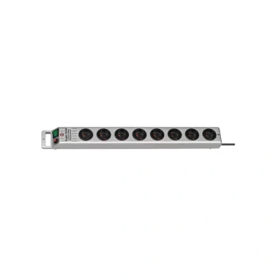 Afbeelding van Super Solid Line stekkerdoos 8 voudig zilver 2,5m H05VV F 3G1,5 *FR*