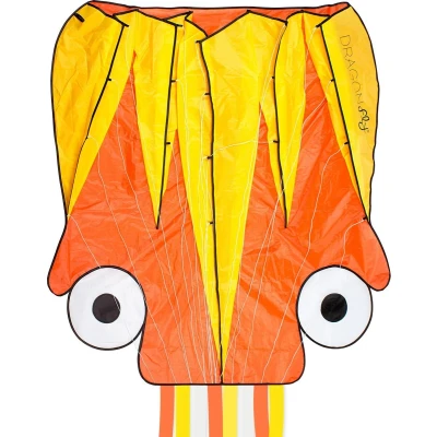 Afbeelding van Dragon Fly Vlieger Octopus Oranje/Geel