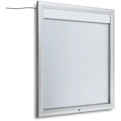 Afbeelding van Vergrendelbaar Notitiebord Outdoor Verlicht Logo 6x A4 Syna SCT6XA4PHLED Horeca &amp; Professioneel