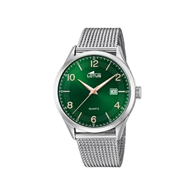 Afbeelding van Lotus Herenhorloge, analoog, kwarts, roestvrij staal, 18631/2, unieke armband, Uniek, Armband