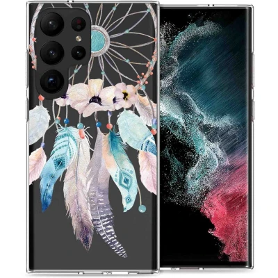 Afbeelding van iMoshion hoesje Geschikt voor Samsung Galaxy S23 Ultra Siliconen Design Meerkleurig / Dreamcatcher