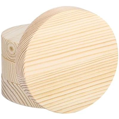Afbeelding van Belle Vous Set van 4 houten cirkels 10 cm 20 mm dikke natuurlijke ruwe cirkel rond hout voor creatieve hobby&#039;s, kerstdecoraties, pyrografie &amp; deurophangplaat