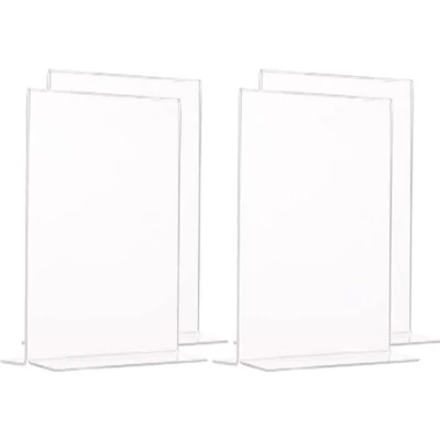 Afbeelding van SIGEL TA226 Tafelstandaard, verticaal, 10,5 x 15 5,5 cm, acryl, transparant, 10 stuks