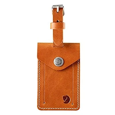 Afbeelding van Fjallraven Leather Luggage Tag Bagagelabel Cognac