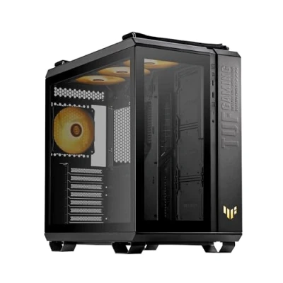 Afbeelding van Asus TUF Gaming GT502 PLUS Midi tower PC behuizing Zwart Stoffilter, Zijvenster