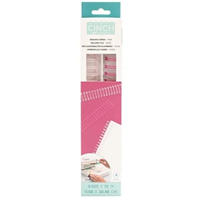 Afbeelding van We R Makers Cinch Binding Wires Pink 4 stuks