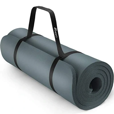 Afbeelding van TRESKO Trainingsmat voor fitness, yoga, pilates en gymnastiek, van NBR schuim, ftalaatvrij (petrol, 185 x 60 1,5 cm)