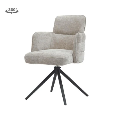 Afbeelding van Rumo Armstoel fabric ATS118 4 beige (draaibaar)