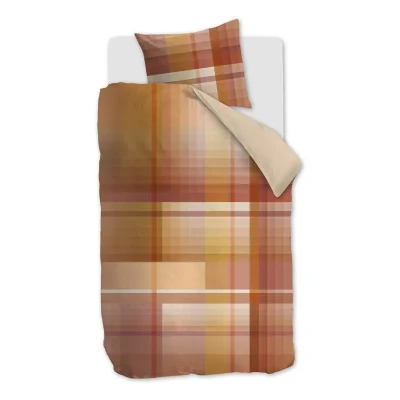 Afbeelding van Beddinghouse Jones dekbedovertrek Eenpersoons 140x200/220 Steenrood