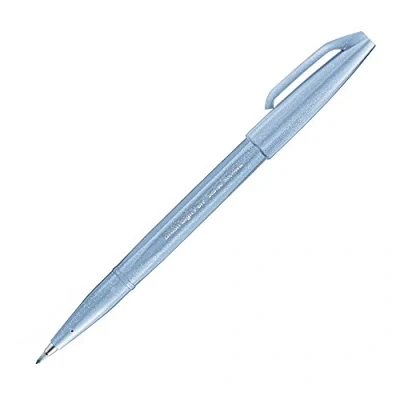 Afbeelding van Pentel Brush sign pen grijsblauw