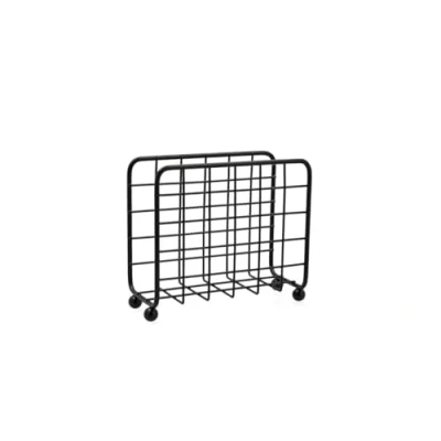 Afbeelding van Servethouder Quid Ebano Zwart Metaal 14,5 x 6,8 11,8 cm