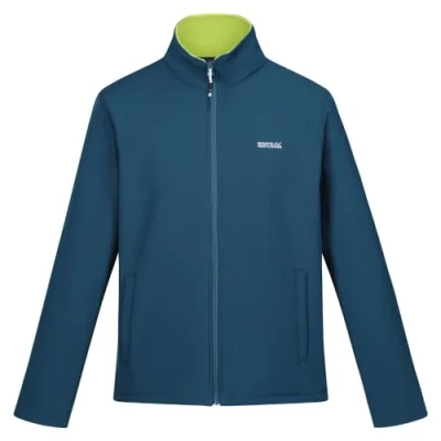 Afbeelding van Cera V Softshell Jas Heren Moroccan Blue 200 L Blauw Outdoor Jack