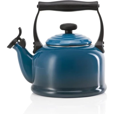 Afbeelding van Le Creuset Fluitketel &quot;tradition&quot; In Deep Teal 2,1l