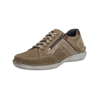 Afbeelding van Josef Seibel NEW Anvers Sportieve veterschoenen, Heren, Maat: 40, Sand kombi Leer