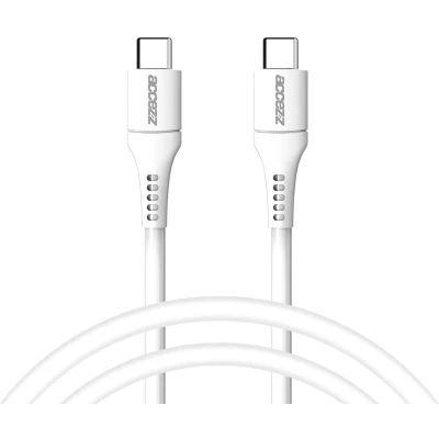 Afbeelding van Accezz Kabel USB C naar A 1 meter Snellader &amp; Datasynchronisatie Oplaadkabel Wit