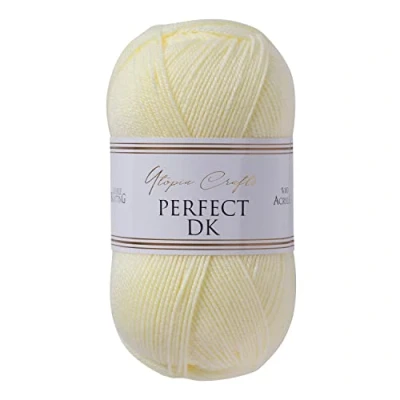 Afbeelding van Utopia Crafts DK dubbel breigaren, 100 g (babygeel)