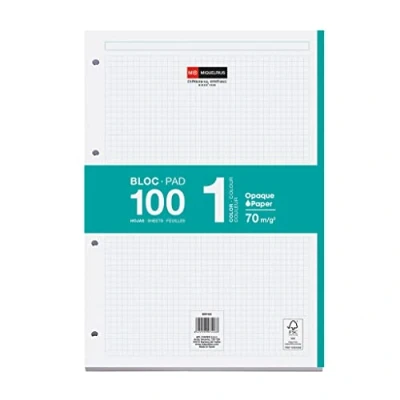 Image de Recambloc M.Rius 100 feuilles 70 gr 4 anneaux band