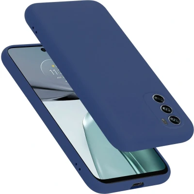 Afbeelding van Cadorabo Hoesje geschikt voor Motorola MOTO G62 5G in LIQUID BLAUW Beschermhoes gemaakt van flexibel TPU silicone Case Cover