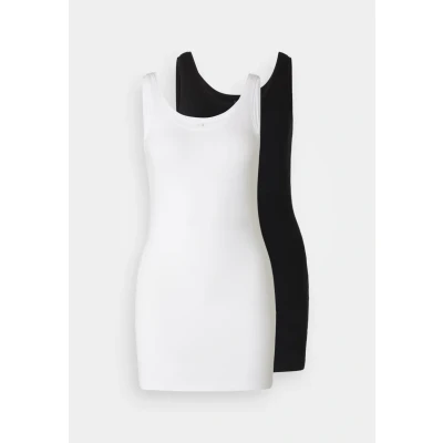Afbeelding van ONLY Onllive LOVE NEW LONG 2PACK NOOS Top, Dames, Maat: Large, Black/white