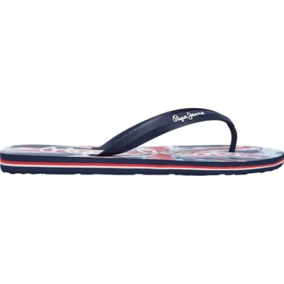 Afbeelding van Pepe Jeans Whale Brand Teensandalen, Heren, Maat: 44, Navy Kunststof