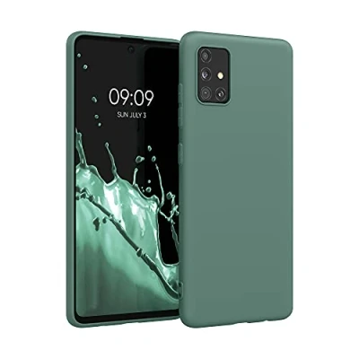 Afbeelding van kwmobile telefoonhoesje geschikt voor Samsung Galaxy A51 Hoesje smartphone Back cover in blauwgroen