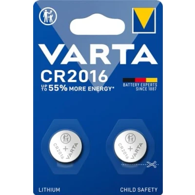 Afbeelding van Varta knoopcel Lithium CR2016 20 stuks