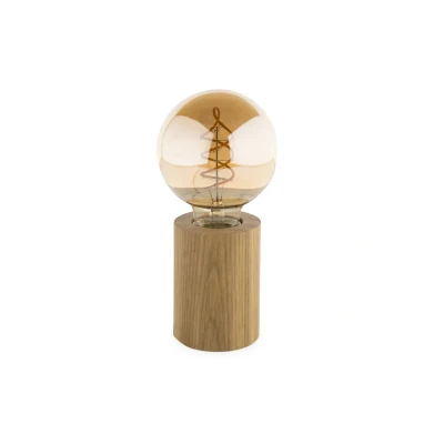 Afbeelding van Houten Tafellamp, E27 Fitting, Essenhout