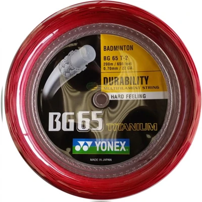 Afbeelding van Yonex BG65 Titanium 200m rood