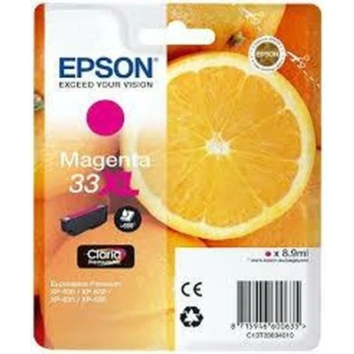 Afbeelding van Epson inktcartridge 33XL, 650 pagina&#039;s, OEM C13T33634012, magenta