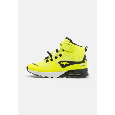 Afbeelding van Kangaroos KX Hydro Sneakers hoog voor kinderen, Maat: 34, Lime/jet black Kunststof/ textiel