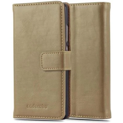 Afbeelding van Cadorabo Hoesje geschikt voor Huawei P8 LITE 2015 in CAPPUCCINO BRUIN Beschermhoes met magnetische sluiting, standfunctie en kaartvakje Book Case Cover Etui