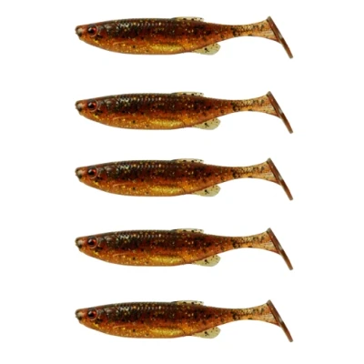 Afbeelding van Savage Gear Fat Minnow T Tail Shad Motoroil UV 13cm 20g (5 Stuks)