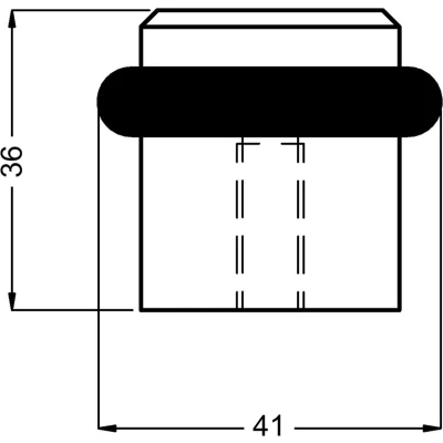 Afbeelding van Hermeta DEURBUFFER VLOER MAT ZWART (4735 18E)