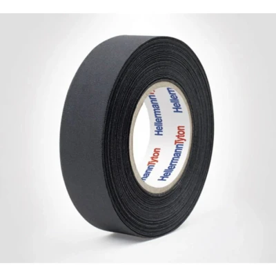 Afbeelding van HellermannTyton HTAPE PROTECT180 PET BK 712 10002 Textieltape (l x b) 25 m 19 mm 1 stuk(s)