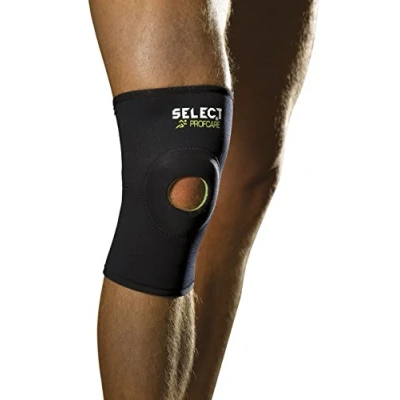 Afbeelding van Select Kniebandage met opening 6201 zwart maat XL