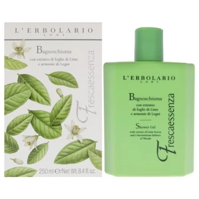 Afbeelding van L&#039;Erbolario Frescaessenza Douchecrème, 250 ml, limoenbladeren en houtachtige noten