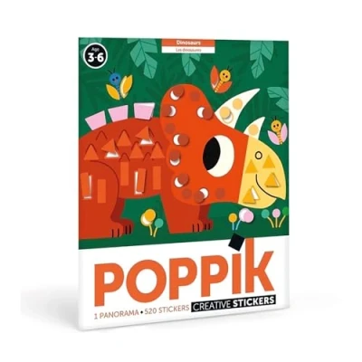Afbeelding van POPPIK Sticker Panorama poster dinosaurus
