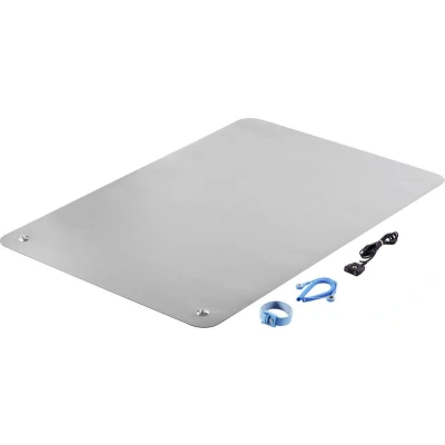 Afbeelding van TRU COMPONENTS ESD bureaumatset Grijs (l x b h) 900 610 2 mm Incl. aardingskabel, aardingsarmband, verbindingskabel