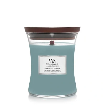Afbeelding van WoodWick Geurkaars Medium Evergreen Cashmere 275 gr