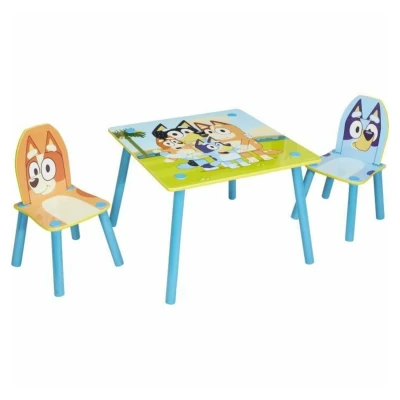 Afbeelding van Bluey Set van 2 kinderstoelen, tafel 43,5 cm (H) x 63 (B) (D)
