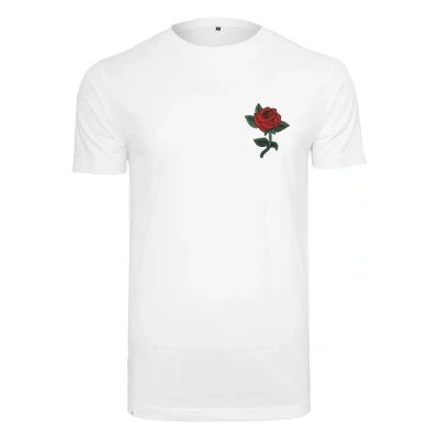 Afbeelding van Mister TEE ROSE Tshirt print, Heren, Maat: Small, White