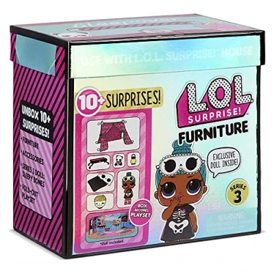 Afbeelding van LOL Surprise Verzamelpoppen voor meisjes Met 10 verrassingen en accessoires Sleepy Bones Meubelserie 3