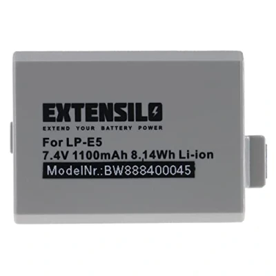 Afbeelding van Camera accu compatibel met Canon LP E5 / 1100 mAh
