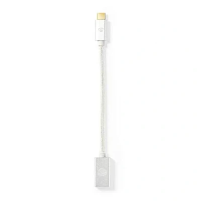 Afbeelding van USB C naar A adapterkabel Nedis 3.0 (0.15 meter, Zilver)