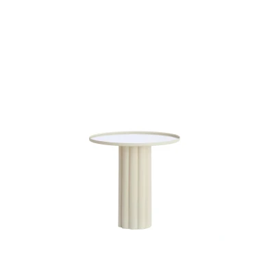 Afbeelding van Light &amp; Living Bijzettafel ROSARIO Ø51x50cm Wit