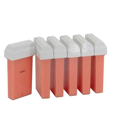 Image de EpilWax Roll On Cire Epilation à la Rose Compatibles Veet EasyWax Facile étaler et Retirer Lot de 6 Recharges/Cartouches 100 ml